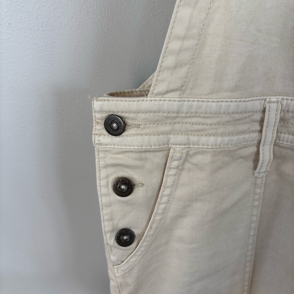 Prana Cream Denim‎ Overalls Size XL - Picture 4 of 9